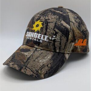 Sunbelt Rentals Hat Cap Strap Back Camouflage Camo Embroidered Unisex Hunting